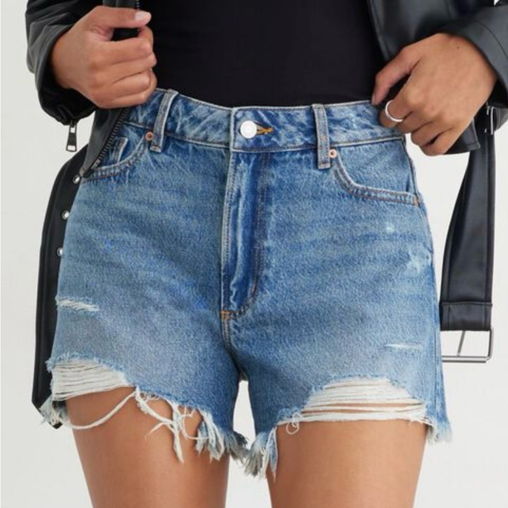 Brand New Dynamite Distressed Blue Denim Shorts